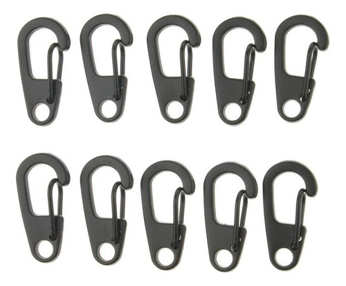 20 Piezas Mini Mosquetones De Gancho Con Clip De Resorte A