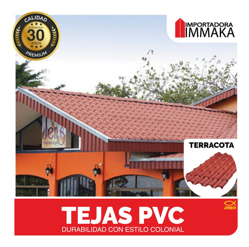 Imagen 7 de 10 de Tejas Españolas Pvc Varios Colores Accesorios, Protección Uv