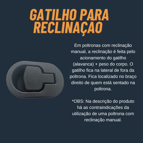 Poltrona Do Papai Reclinável Em Suede Azul E Reclinação Manual Damie Poltronas
