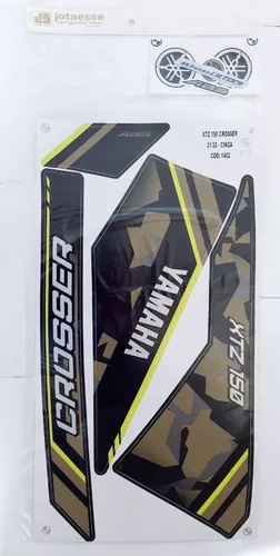 Kit Adesivos Faixa Moto Yamaha Xtz Crosser 150 2022 Emblema