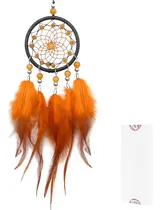 Comprar Mini Atrapasueños  Pluma De Gallo Con Cristal Abs, Pequeño
