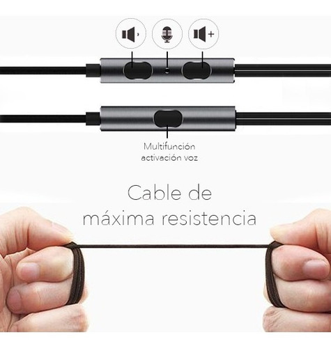 Auricular Aluminio Piston Manos Libres iPhone / Android