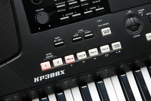 Teclado Kurzweil Kp300x 76 Teclas Sensitivo Con Usb Color Negro