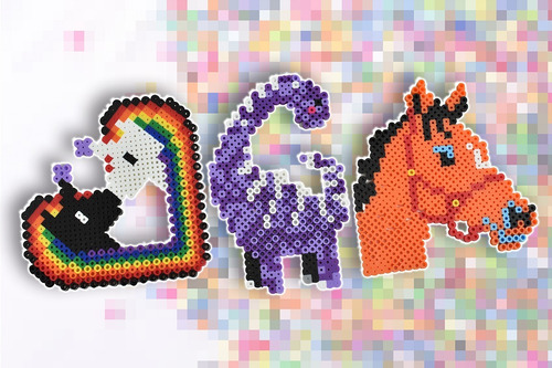 Kit Midi 2900 Pz Perler Hama Beads + Base, Pinza, Llaveros