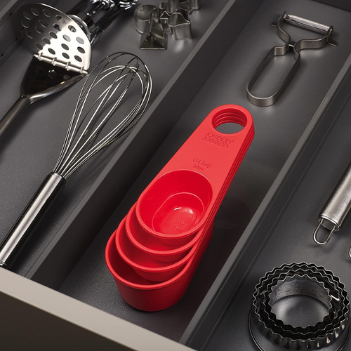 Juego De Tazas Medidoras Duo De 4 Piezas Con Asas De Clip, C