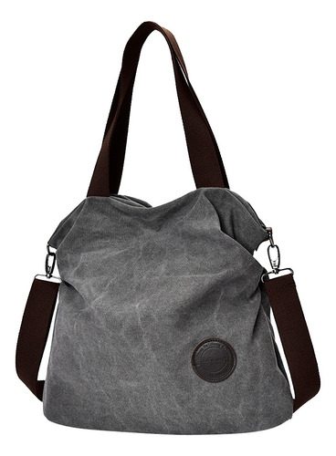 Bolso Bandolera De Lona Casual De Estilo Simple Para Mujer