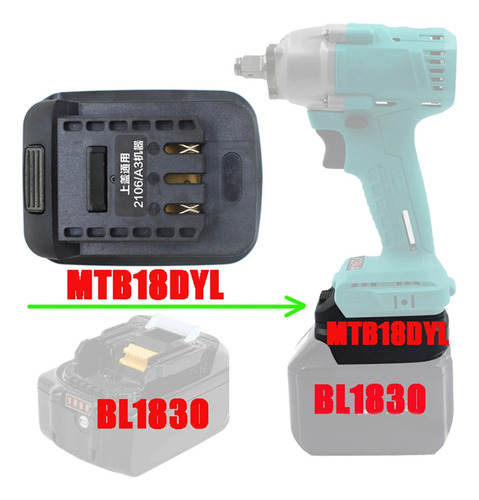 Adaptador Mtb18dyl De 5 Piezas Para Batería De Iones De Liti
