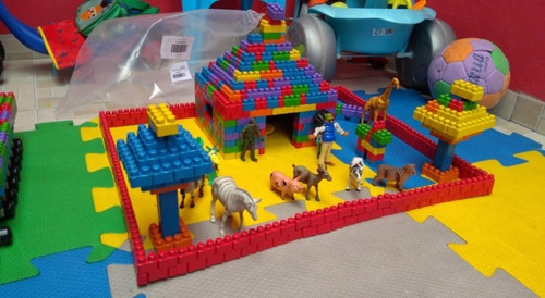 Imagem 7 de 8 de Blocos De Montar 350 Peças Infantil Encaixar
