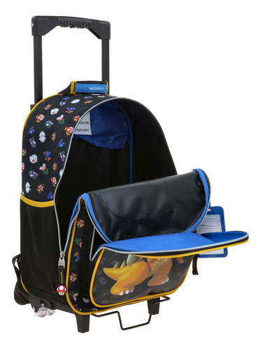 Mochila Ruedas Grande Chenson Super Mario Woat Niño Bowser