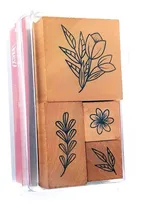 Comprar Set Sellos Decorativos:  Flores Matilda  Contiene 4 Sellos.