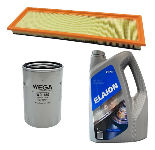 Kit Filtros Y Aceite Elaion F30 10w40 4lt Ecosport 1.6