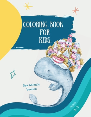 Libro Big Coloring Book With Sea Animals: Big Coloring Bo...