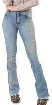 Comprar Calca Jeans Country Feminina Bordada West Country