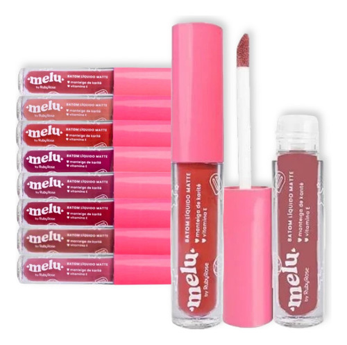 Batom Líquido Matte Melu Da Ruby Rose Cor Raspberry Cm05