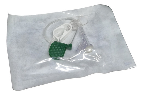 Aguja Huber Poly Port 21g X 25mm Pack X 5 Unidades