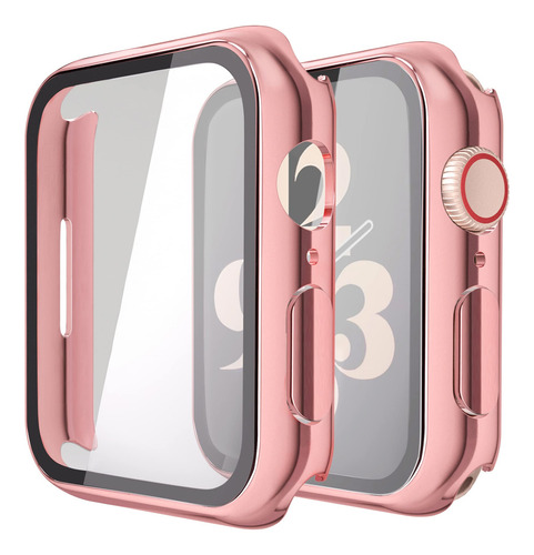 Protector De Pantalla Para Iwatch Rosa Transparente 41mm
