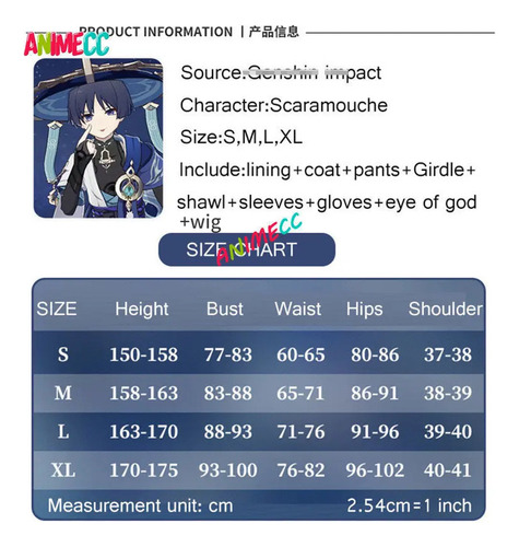 Disfraz Y Pelucas De Scaramouche Wanderer Genshin Impact