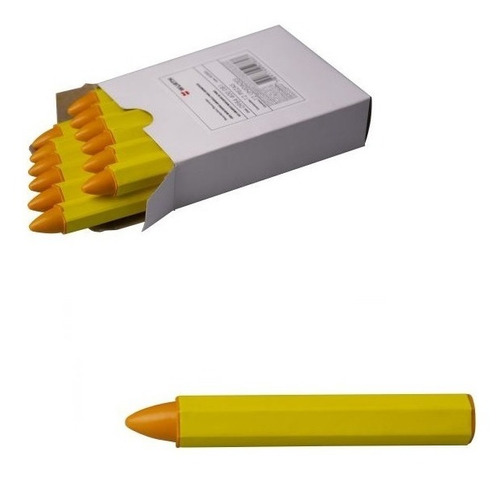 Marcador Crayon Amarillo De Cera Para Neumaticos Gomas Wurth