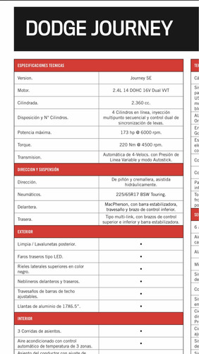 Dodge Journey Se Se 2.4 Aut