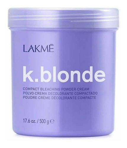 Decolorante Polvo-crema Compactado Lakme K.blonde Tono 8 Castaño