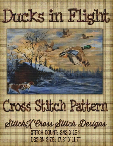 Ducks In Flight Cross Stitch Pattern, De Tracy Warrington. Editorial Createspace Independent Publishing Platform, Tapa Blanda En Inglés