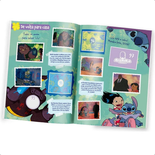 Kit 200 Figurinha Álbum Stitch Abrace Sua Esquisitice 40 Env