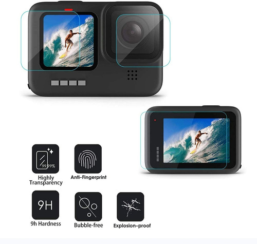 Imagen 5 de 6 de 2 Pieces Kit De Funda Impermeable For Gopro Hero 9