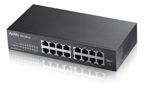 Switch Zyxel Gs1100-16-gb0101f 16 Puertos Gigabit Ethernet