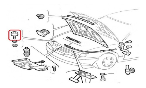 Tope De Capot Alfa Romeo 145/146 Original