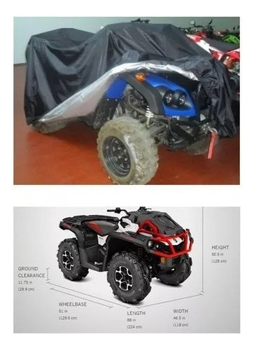 Tapa Xxxl Impermeable Cuatrimoto Canam Outlander Xmr 570 650