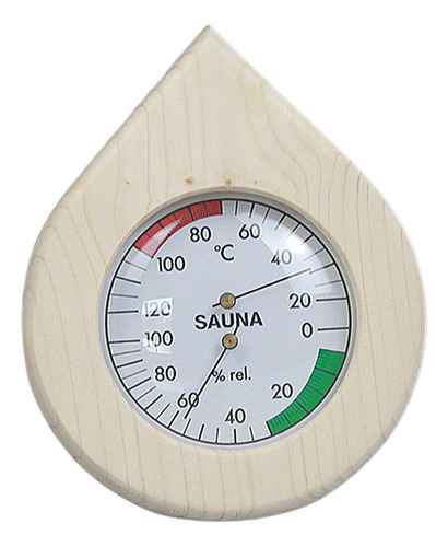 Termómetro E Higrómetro De Sauna En Forma De Gota 2 En 1 A