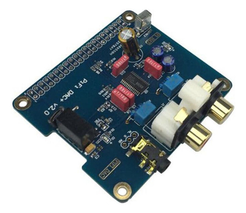 Placa de áudio analógica Hifi Dac Placa de som de expansão I2s compatível com Raspberry 4b/3b