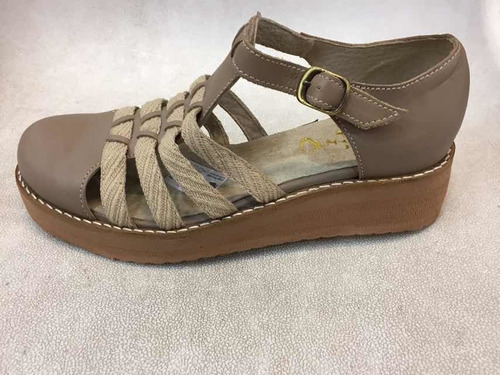 Sandalias Cuero Y Combinada Industria Uruguaya