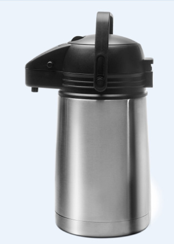 Garrafa Térmica Inox C/ Bomba De Pressão 1,9l 1389 Brinox Cor Alumínio