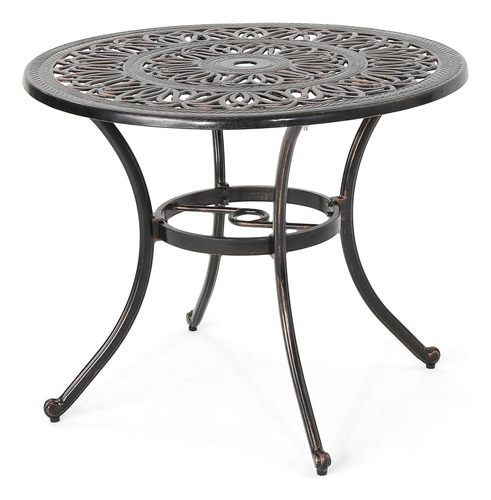 Christopher Knight Home Jamie Mesa De Comedor De Aluminio Fu