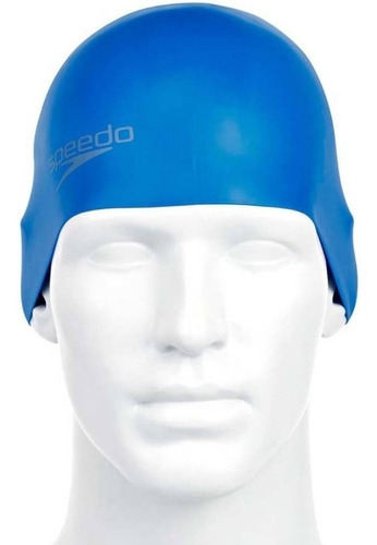 Gorro Natacion Speedo Plain Moulded Cabello Largo Negro