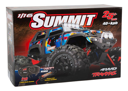 Carro Rc Automodelo Traxxas Summit 1/16 Rtr 4wd 1/16 2.4g