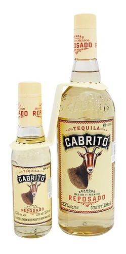 Pack De 4 Tequila Cabrito Reposado 250 Ml + 750 Ml