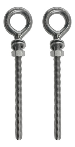 2 Pernos De Acero Inoxidable 316 M8, 0.315 in X 3.150 in, Gr