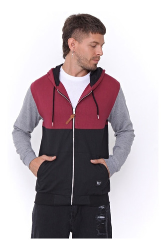 Campera Hombre Algodon Rustico Combinada Boston Unisex