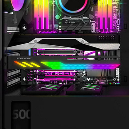 Soporte De Soporte Gpu 5v Decoración Soporte De Negro