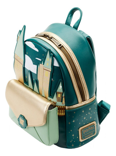 Mochila Loungefly Harry Potter Golden Hogwarts Castle Mini