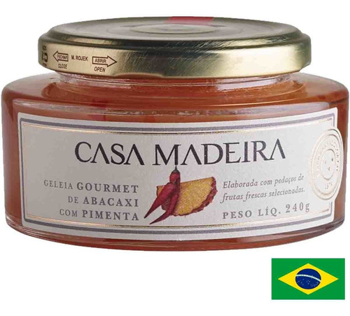 Geleia Gourmet Casa Madeira Abacaxi C/ Pimenta 240g
