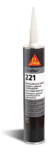 Adhesivo Sellador Poliuretano, Sikaflex 221 - 300ml, Negro