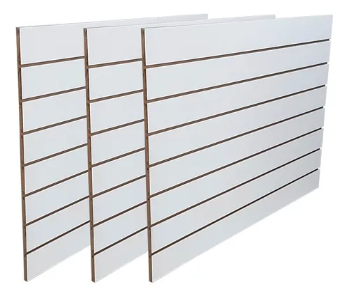 Panel Ranurado Melamina 18mm 2,60mtsx1,83mts - Placa Entera