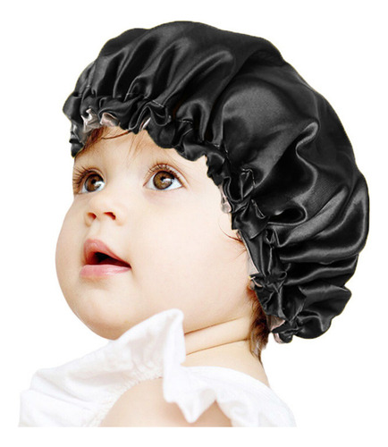 Gorro De Dormir Elástico De Doble Capa Para Niños, Ajustable
