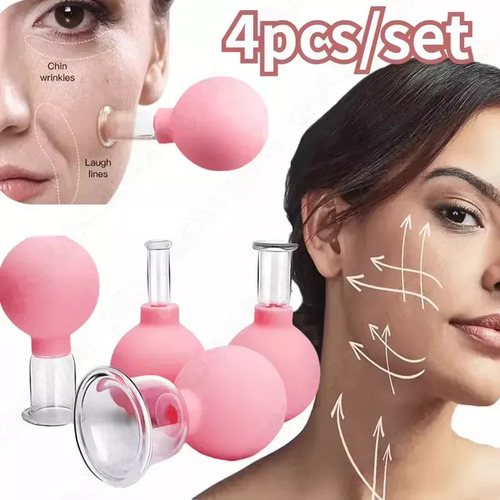 Copas De Masaje Faciales Rosas, De Silicona, Cómodas, Cómoda