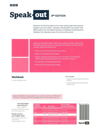 Speakout B1 - 3 Ed - Woorkbook Pearson, De Lindsay Warwick. Serie Speakout, Vol. 1. Editorial Pearson, Tapa Blanda En Inglés, 2023