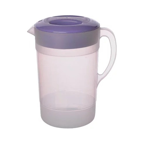 Set X 3 Jarras Plastica Con Tapa 2,7 Litros Grande Agua Jugo