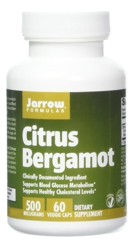 Suplemento Citrus Bergamot Jarrow Formulas  500 Mg 2 Pack
